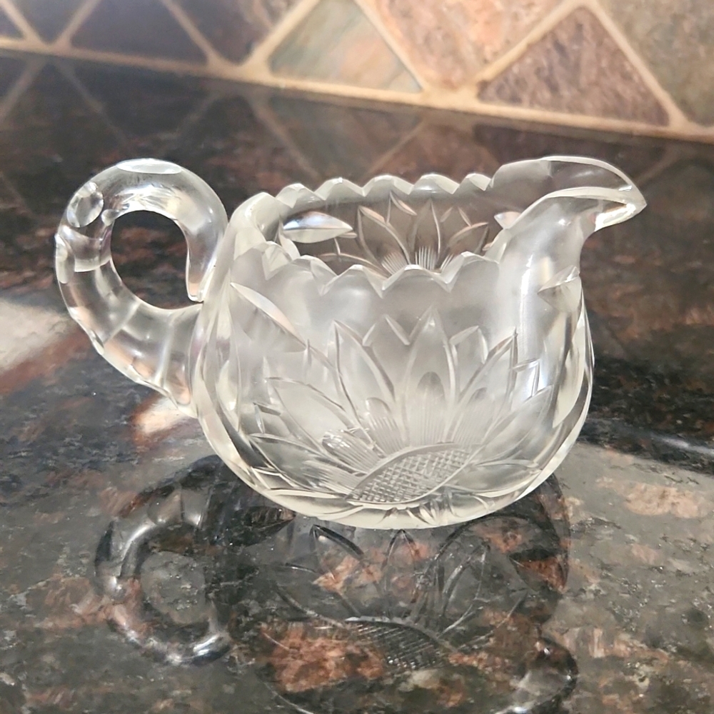 Small crystal milk pitcher